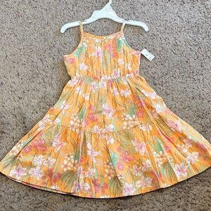 Floral Orange Kids Dress new
